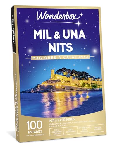 WONDERBOX - Caja Regalo - Mil & una nits màgiques a Catalunya - 1 o 2 Noches mágicas para Descubrir Cataluña: hoteles hasta 4*, masías, Casas Rurales, hoteles en la Playa...
