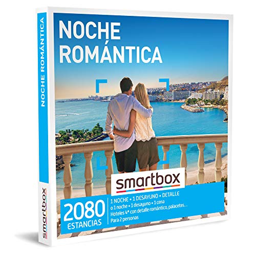 Smartbox - Caja Regalo Noche romántica - Idea de Regalo para Parejas - 1 Noche con Desayuno y Detalle o Cena para 2 Personas